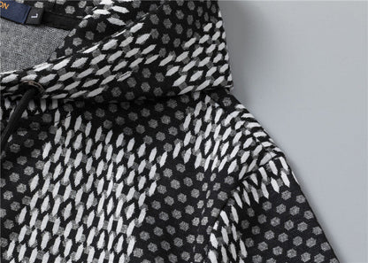 LVC025 New men's spring and autumn thin style outerwear+long pants pure cotton casual suit clothing