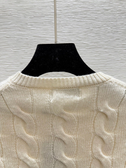 POC3   Women's collar pure cotton knitted cardigan long sleeved clothes