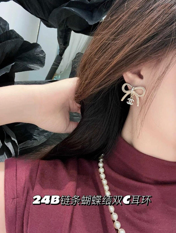 A1040   Women's bow earrings jewelry