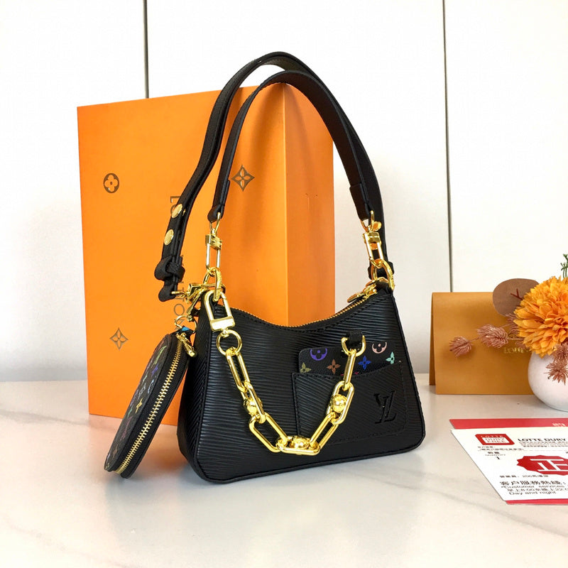 LLP022 Leather Bag 19-13.5-6.5CM Shoulder Bags