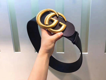 GCBL28 Brand wide 7.0cm total length 95-125cm Belt wonderful winder High Quality fashion gold buckle Belt