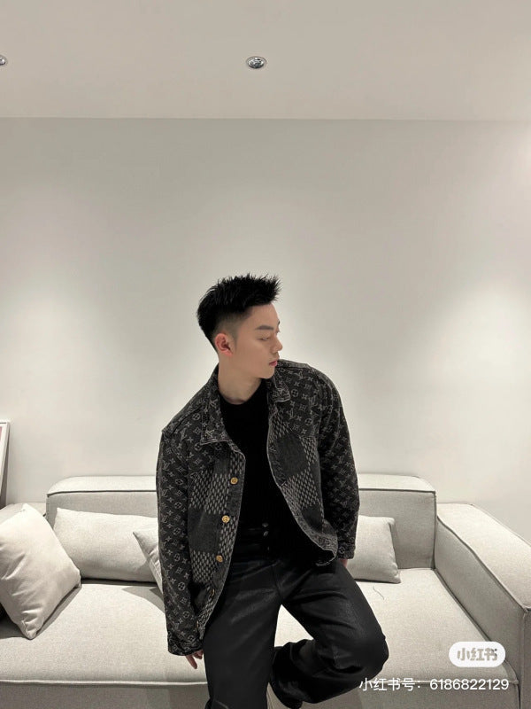 LVC021  New high-quality spring and autumn men'sand women’s  jacket denim jacket clothes