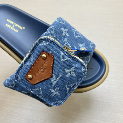 YLS5 Leather Slippers Size 36-45 Shoes with Box