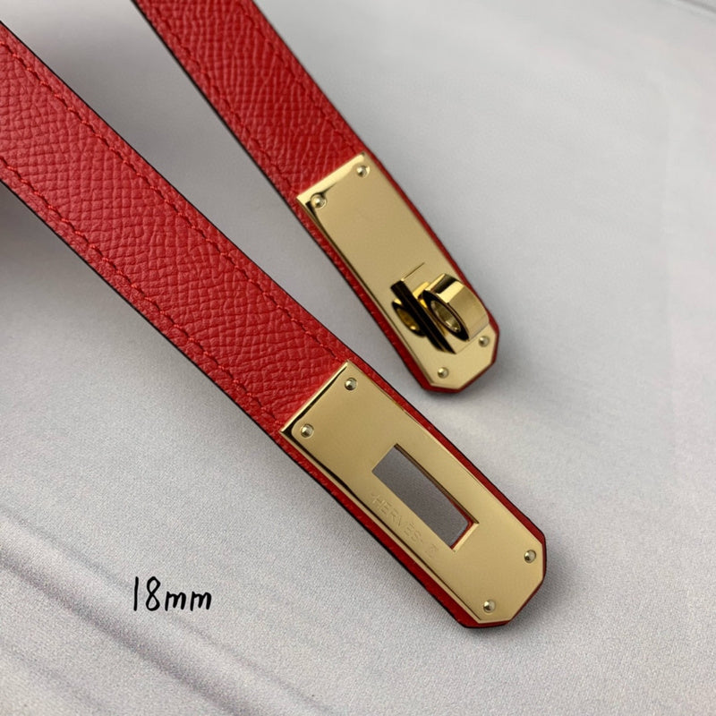 HBL7 Real leather 1.8CM 95-110CM Belt with all packing