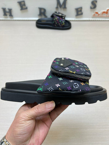 YLS5 Leather Slippers Size 36-45 Shoes with Box