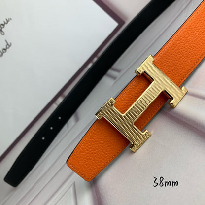 HBL3 Real leather 3.8CM 95-125CM Belt with all packing