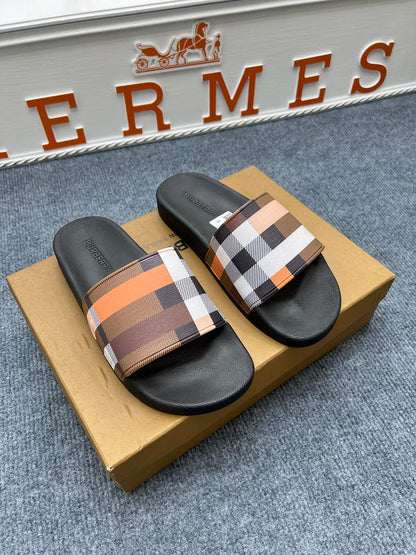 YBS01 Couples slipper Leather Shoes 36-46 with box