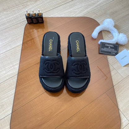 MBCS12 Leather Slippers Size 35-41 Shoes with Box