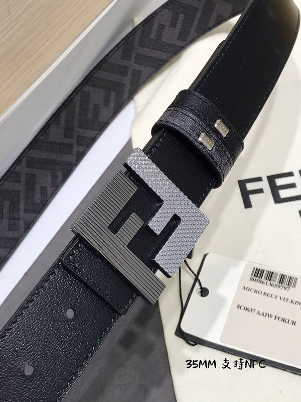 FBL15 Real leather 3.5CM 95-125CM Belt with all packing