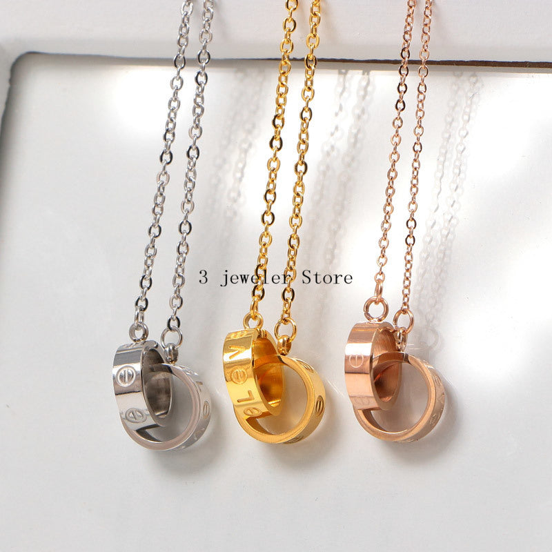 CAN26 Necklace 316L steel plating gold necklaces Jewelry