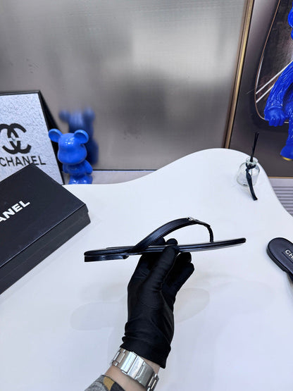 MBCS4 Leather Slippers Size 35-42 Shoes with Box