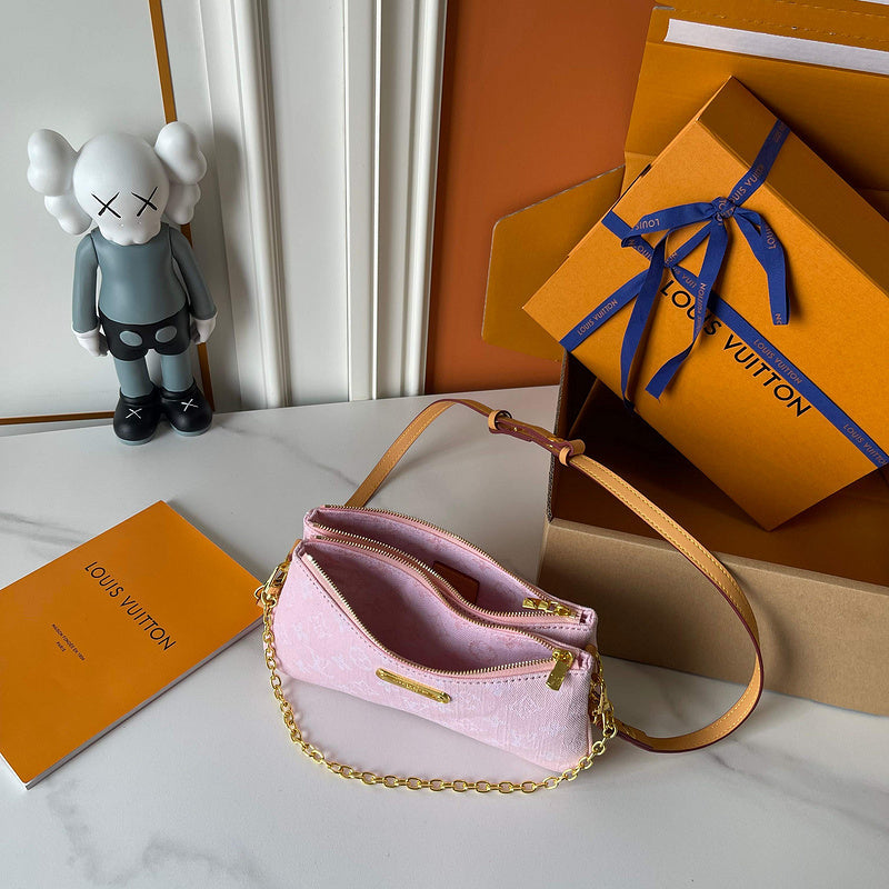 LLP08 Leather bag 24.5-13.5-6.5CM Denim Bags