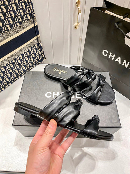 MBCS1 Leather Slippers Size 35-41 Shoes with Box