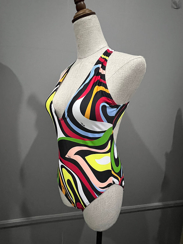 PU02  Women's summer one-piece swimsuit