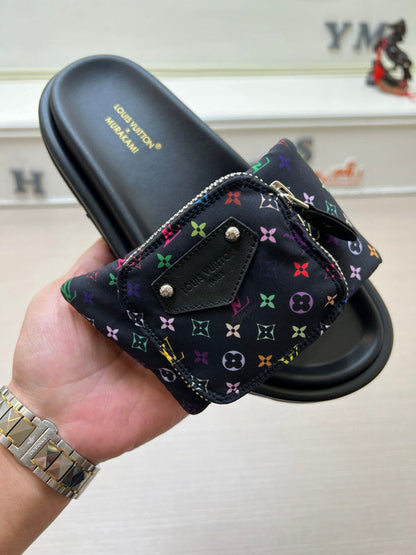 YLS5 Leather Slippers Size 36-45 Shoes with Box