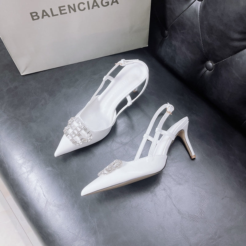 MBS11 Slippers Women 8CM heel shoes 35-42 With box