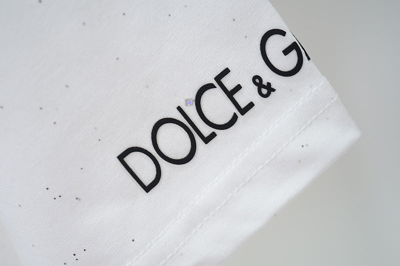 DGC02  New  Men's and women's letter embroidery short-sleeved T-shirt clothing