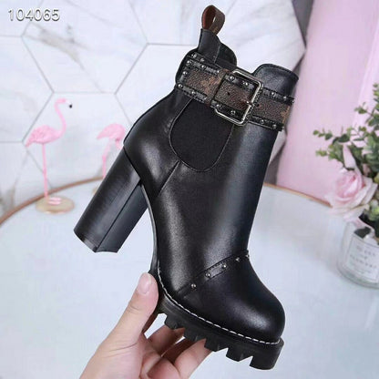 OLS16 Leather 9.5CM Women 35-42 shoes With box