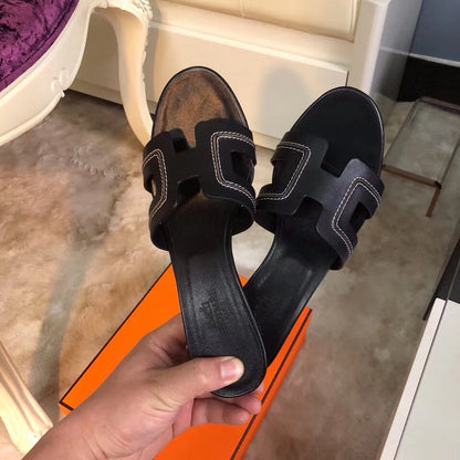 OHS01 Couples slipper Leather Shoes 35-42 with box