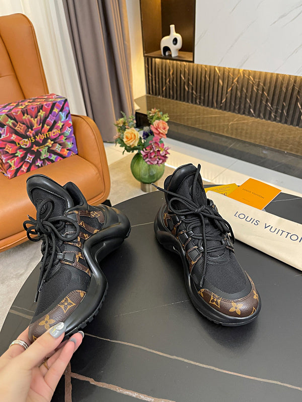 OLS29 Leather Women 5.5CM Shoes 35-42 with box