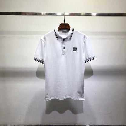 STC24 New men's polo shirt summer short sleeved top Clothing