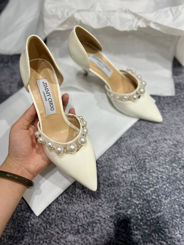 MBJS1 Leather 7CM Slippers Size 35-42 Shoes with Box