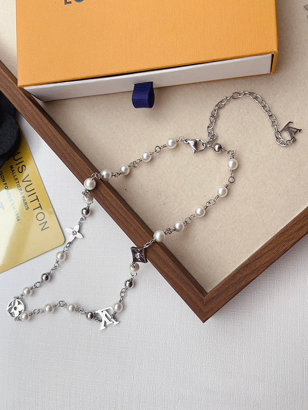 X675   Men's Titanium Steel Necklace Bracelet Set Jewelry