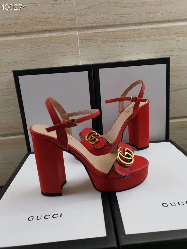 OGS4 Women real leather 8 Or 10CM shoes size 35-42 with box