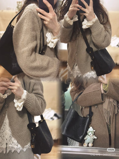 MLP04   Women's new fashion 18*16cm bucket bag