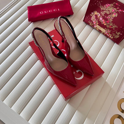 MGS16 Slippers Women 8CM heel shoes 35-41 With box