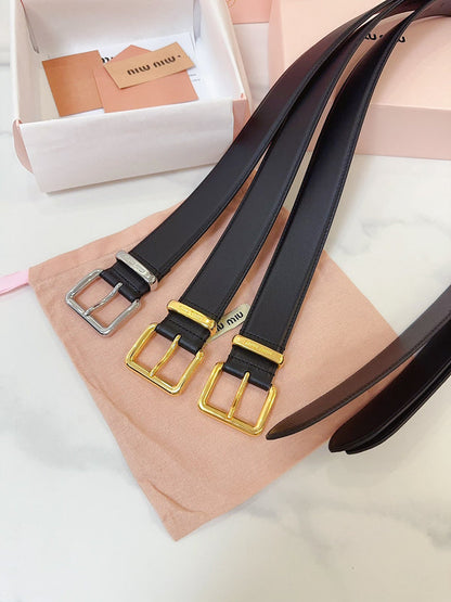 MBL4 Real leather 3.5CM 95-110CM Belt with all packing