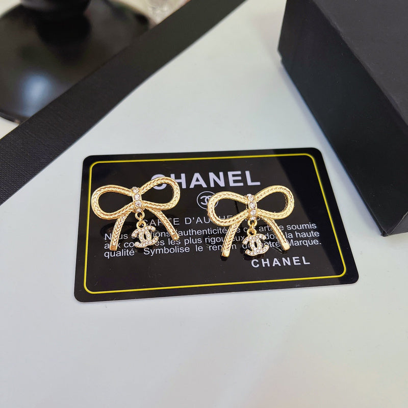 A1040   Women's bow earrings jewelry