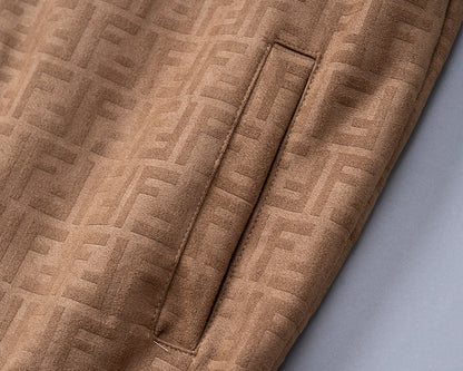 FDC15 New Spring and Autumn thin imitation deer skin velvet jacket long sleeved cardigan clothes