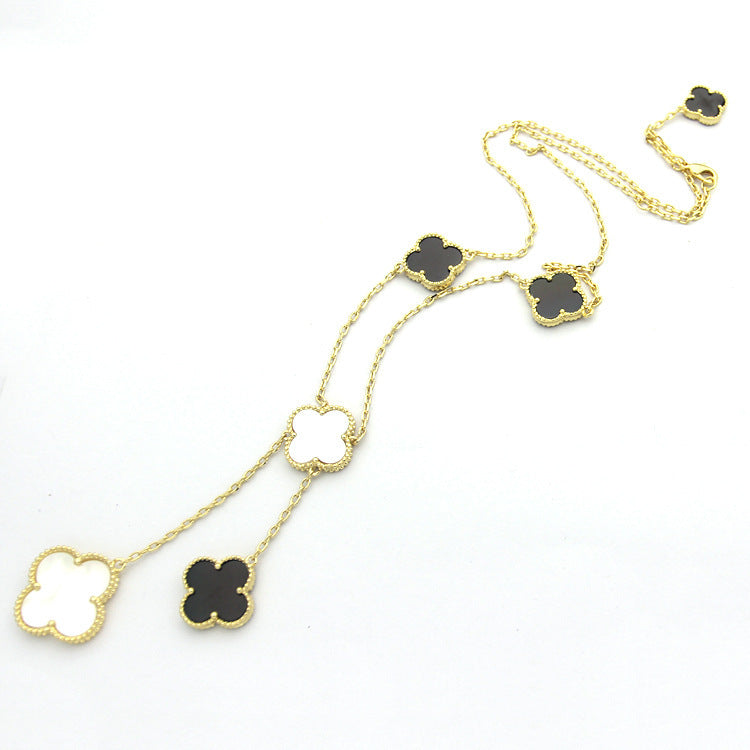 VAN24 Clover Shell Necklace gold plated necklace for women  Jewelry