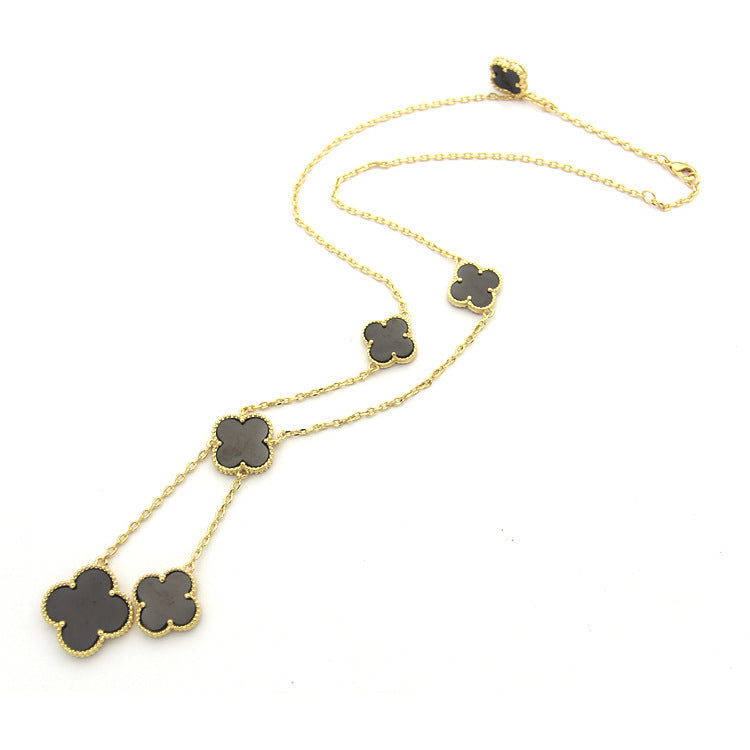 VAN24 Clover Shell Necklace gold plated necklace for women  Jewelry