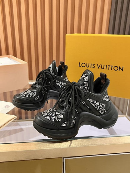 OLS39 Leather Women 5.5CM Shoes 35-41 with box