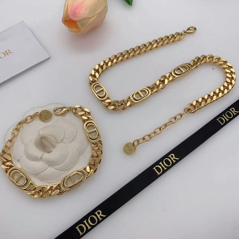 DN1 Latest Star Gold plated brass jewelry necklace bracelet