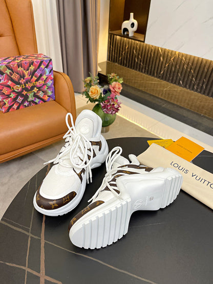 OLS29 Leather Women 5.5CM Shoes 35-42 with box