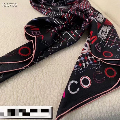 XCC19 Silk satin 90-90CM scarf