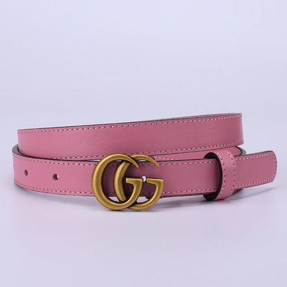 GCBL14 wide 2.0cm 3.0cm 3.5cm 4.0cm total length 95-125cm Leather Belt High Quality With packing