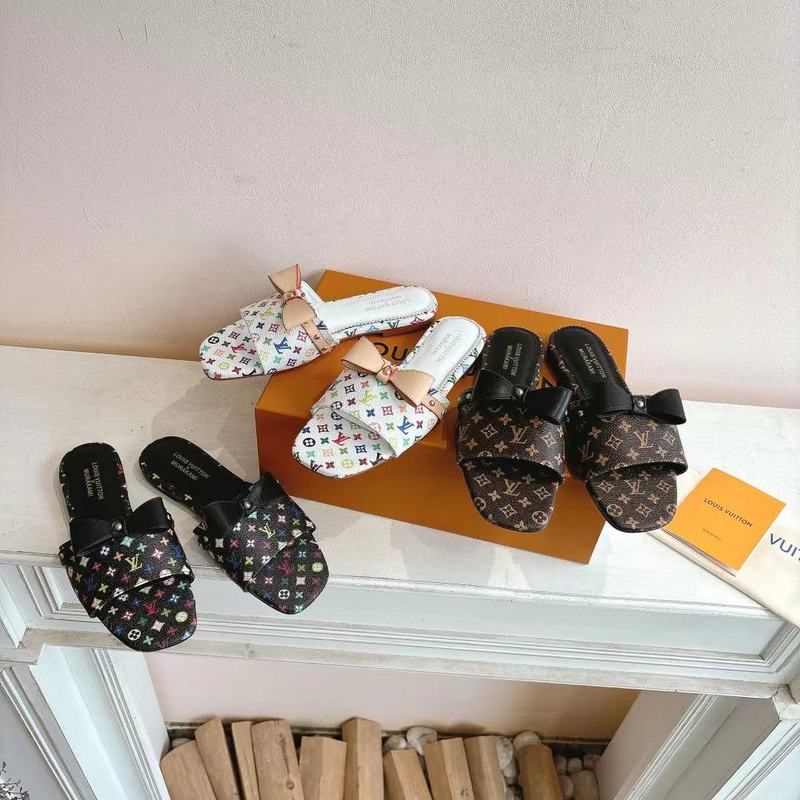 SHLS1 Women slipper Leather Shoes 35-43 with box