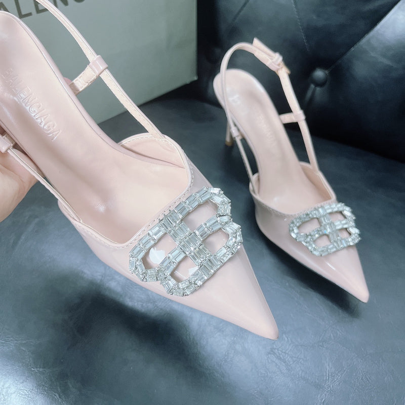 MBS11 Slippers Women 8CM heel shoes 35-42 With box