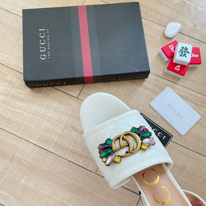 MJGS52 Slippers 6.5CM Women shoes 35-40 With box