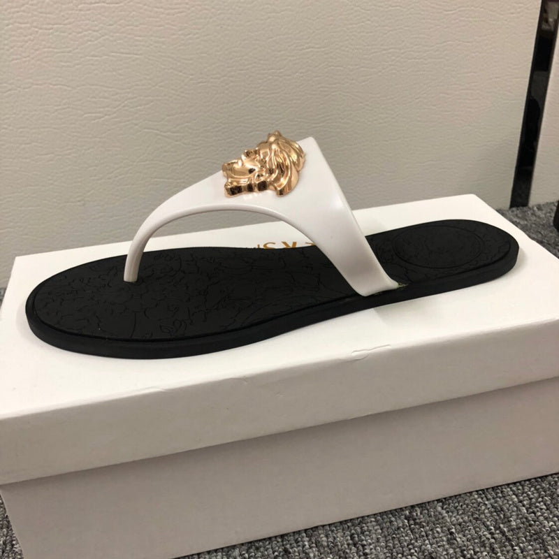 YVS8 Leather slippers couples shoes 36-45 With box