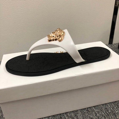 YVS8 Leather slippers couples shoes 36-45 With box