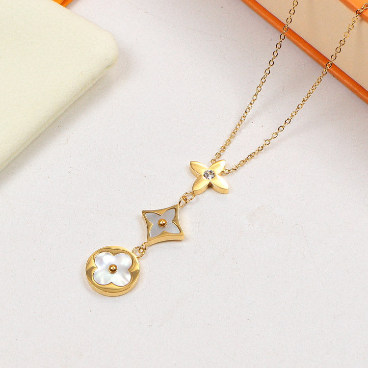 VAN5 Necklace 316L steel plating gold Jewelry