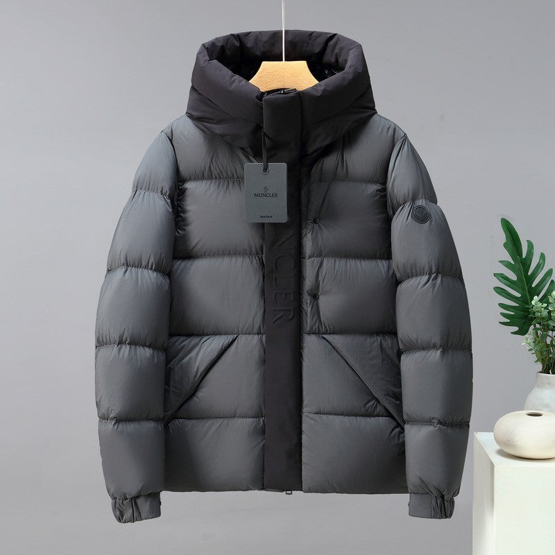 MOC72  New fall and winter hooded stand-up collar down jacket