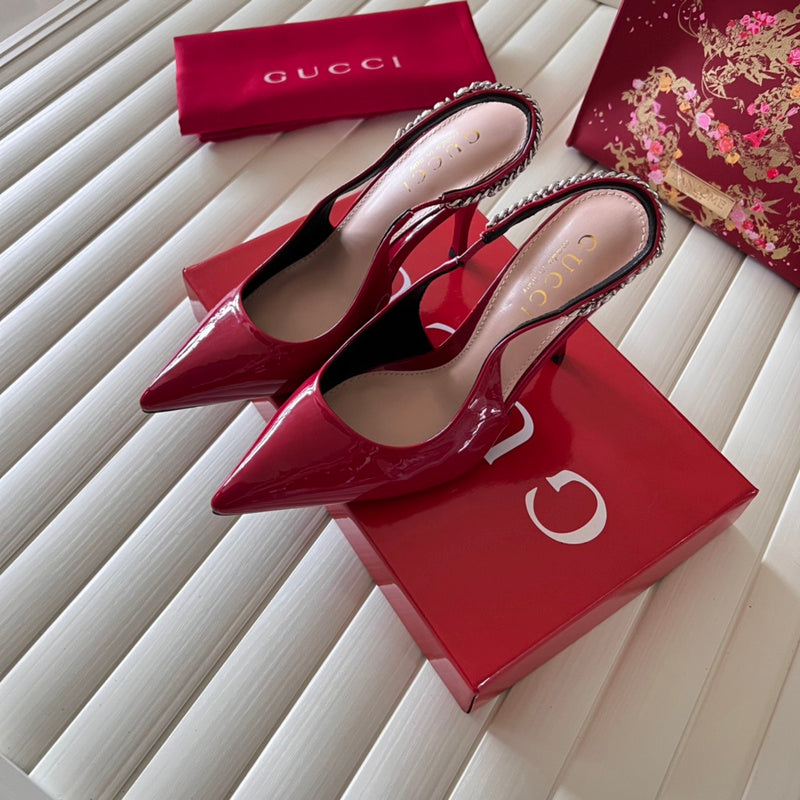 MGS16 Slippers Women 8CM heel shoes 35-41 With box