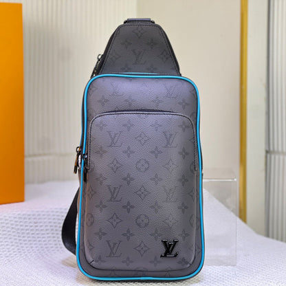 LLP77 Men Leather Bag 20-31-10CM Shoulder Bags