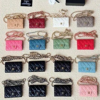 LCP02 Wallet Bag 13.1-7.5-2.1CM Leather bags with box